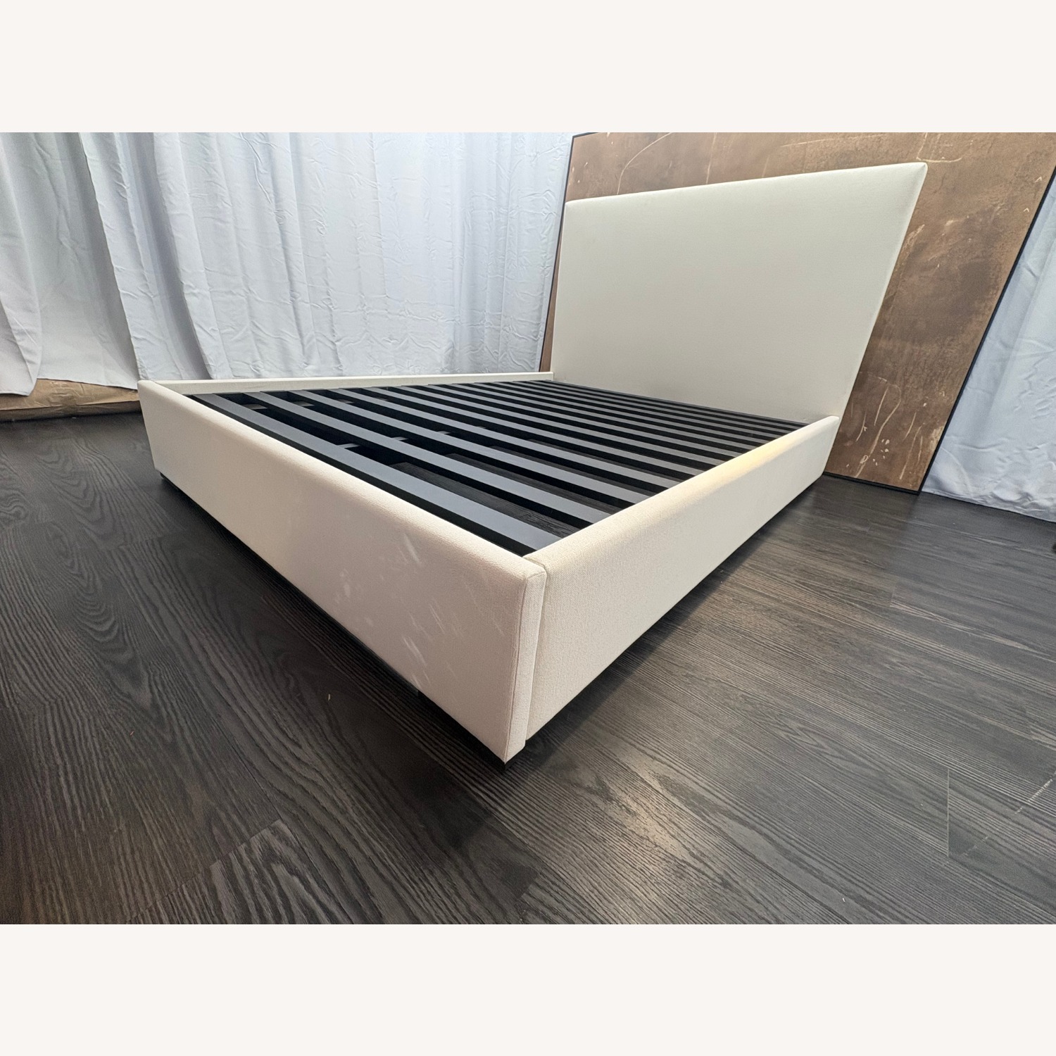 Restoration Hardware Lawson Fabric Panel Bed Queen Natural - image-8