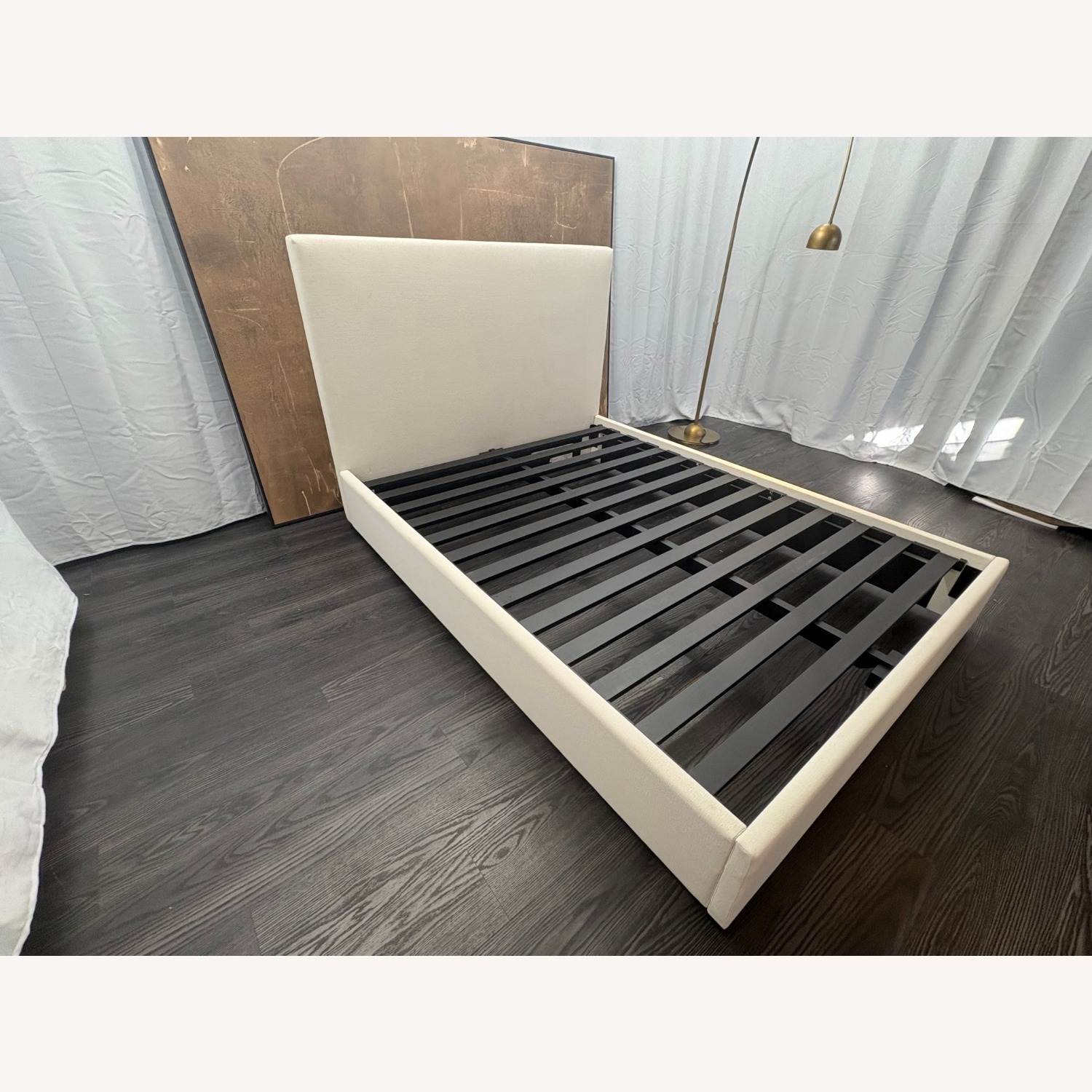 Restoration Hardware Lawson Fabric Panel Bed Queen Natural - image-5