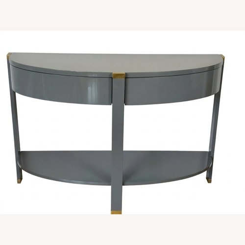 Used Sonder Living Park Lane Demi-Lune Console Table for sale on AptDeco