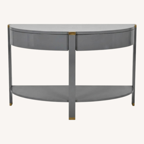 Used Sonder Living Park Lane Demi-Lune Console Table for sale on AptDeco