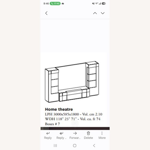 Used White Wood Wall Unit for sale on AptDeco