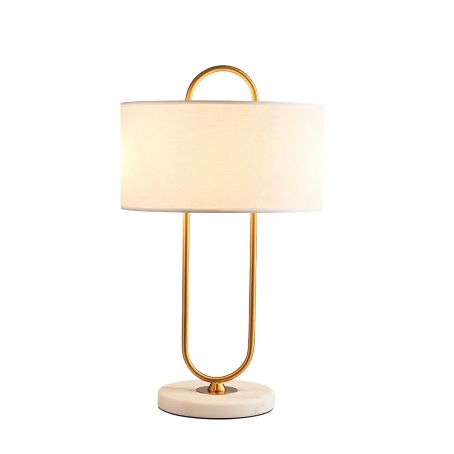 Pair CB2 Warner White Marble Table Lamps - Set of 2 - image-4