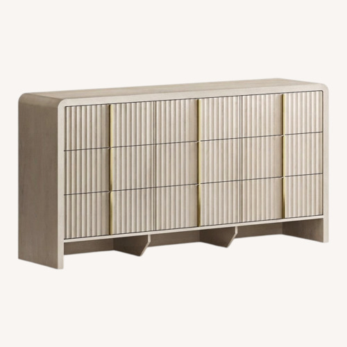 Used Modern 9 Drawer Fluted Dresser for sale on AptDeco