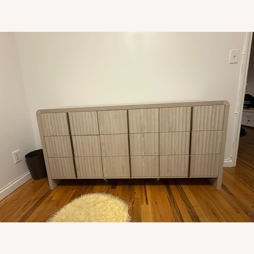 Used Modern 9 Drawer Fluted Dresser for sale on AptDeco
