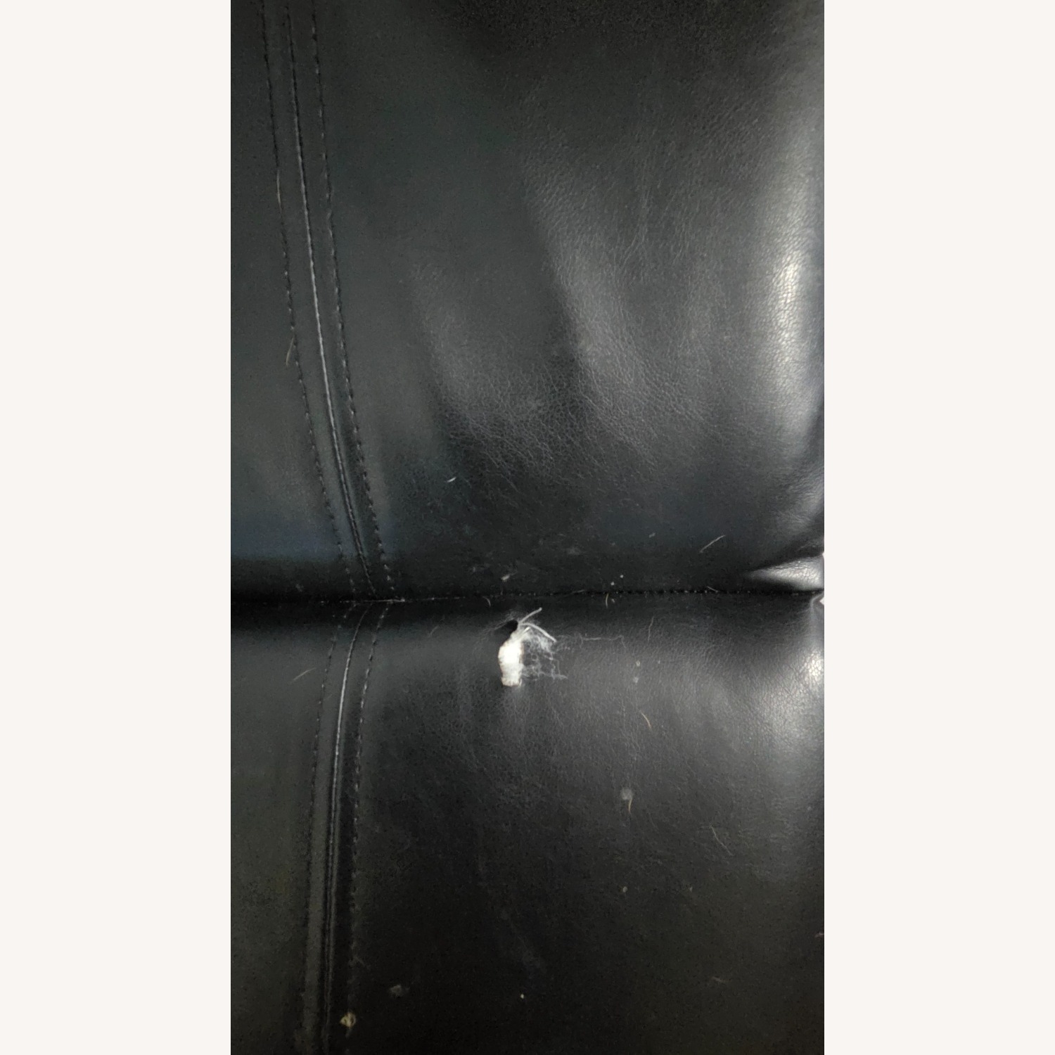 Black Faux Leather Single Seater Recliner - image-3
