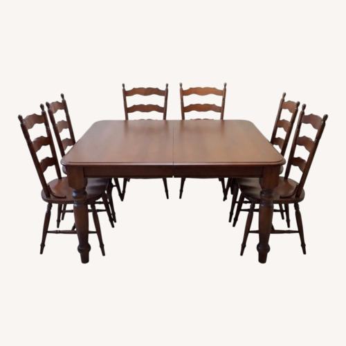 Used Dining Table and Six Chairs for sale on AptDeco