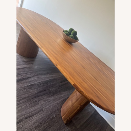 Used Joss & Main Haiden Acacia Wood Dining Table for sale on AptDeco