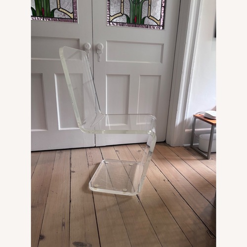 Used Vintage 70s Bent Lucite Z Dining Chairs for sale on AptDeco