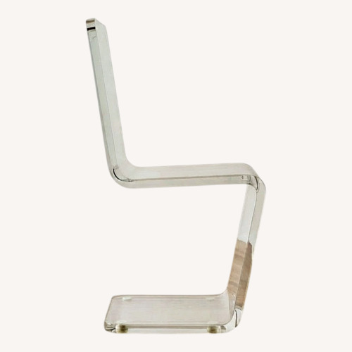 Used Vintage 70s Bent Lucite Z Dining Chairs for sale on AptDeco