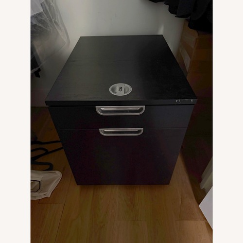 Used IKEA GALANT Drawer Unit on Casters Black for sale on AptDeco