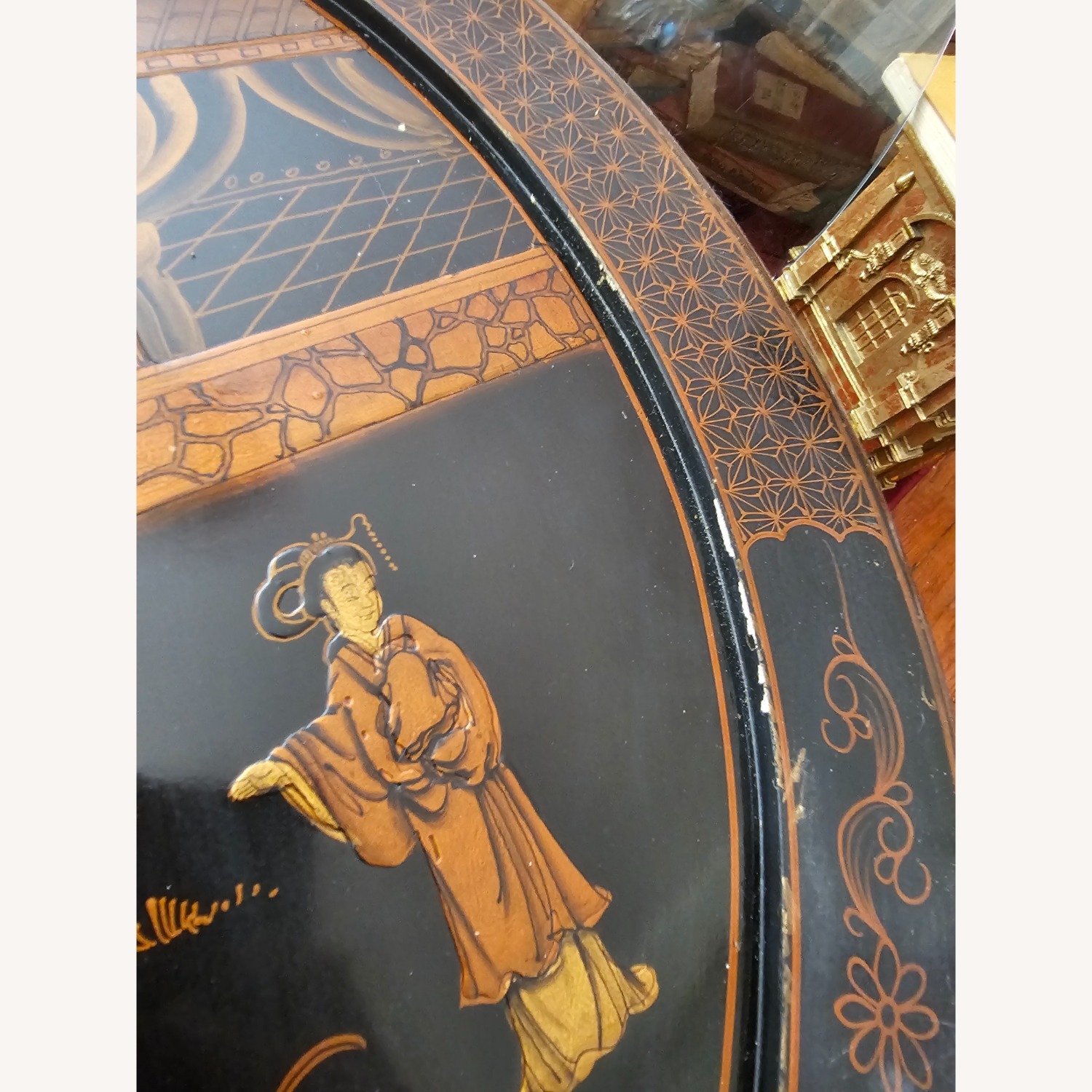 Vintage/Antique  Black Coffee Table - image-12