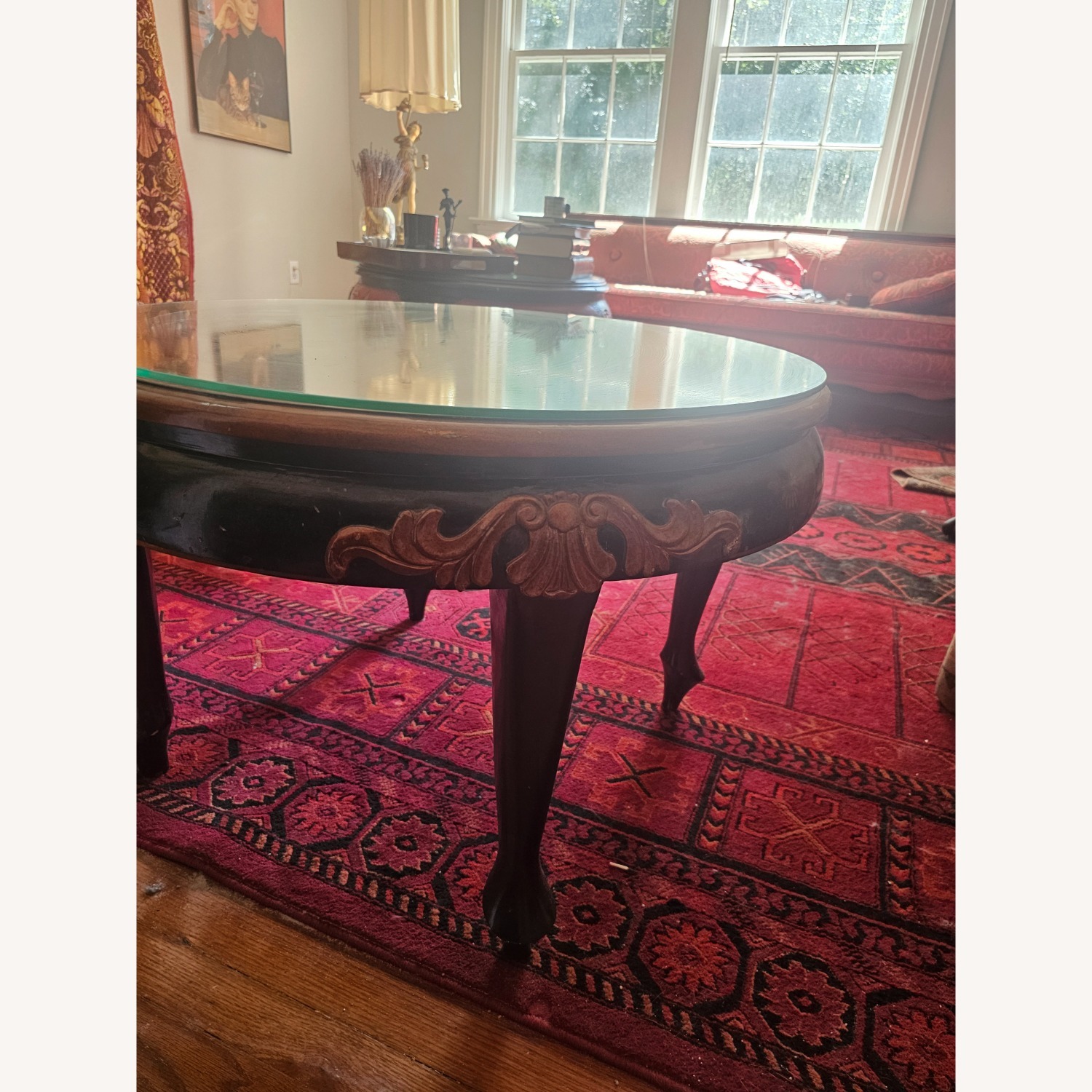 Vintage/Antique  Black Coffee Table - image-9