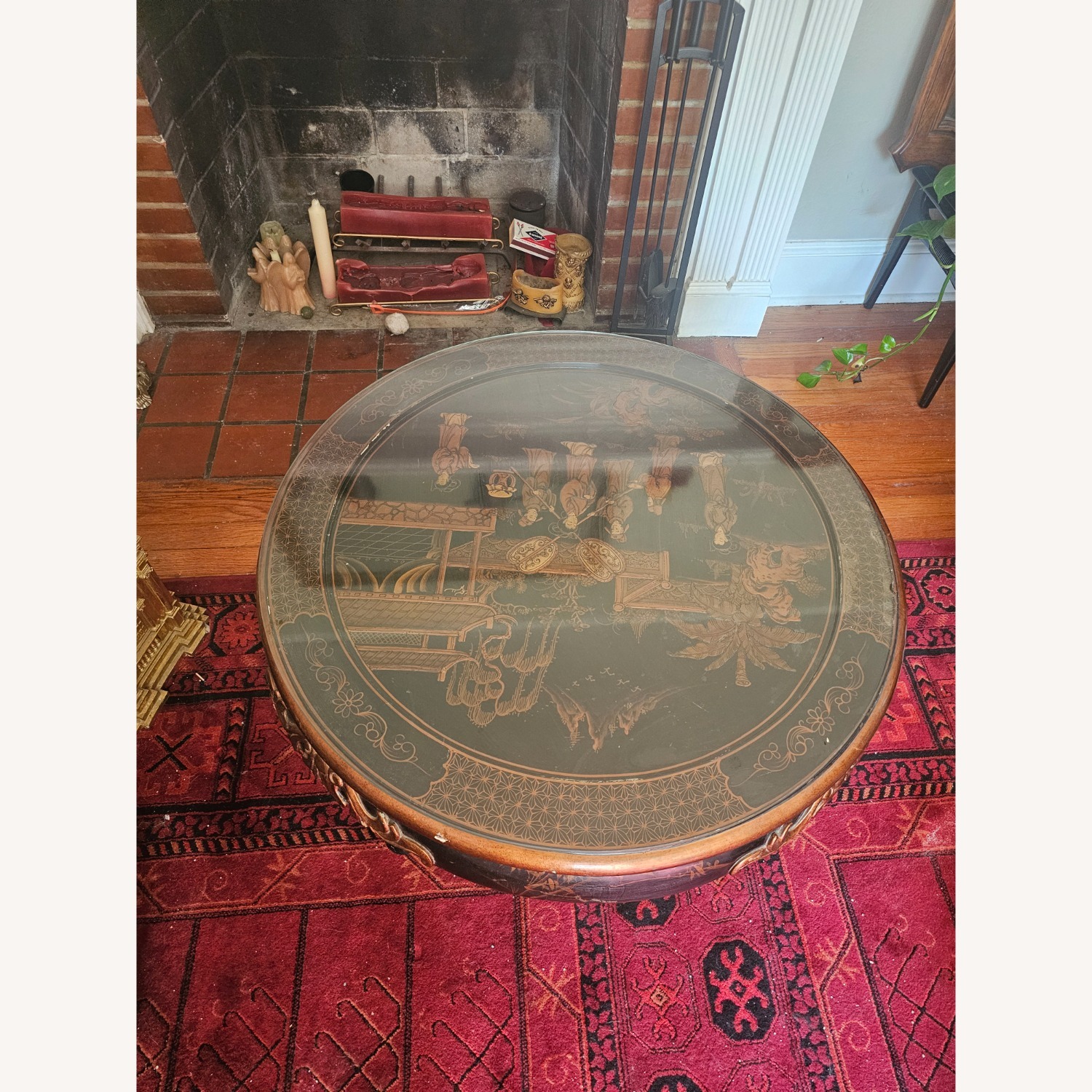 Vintage/Antique  Black Coffee Table - image-2