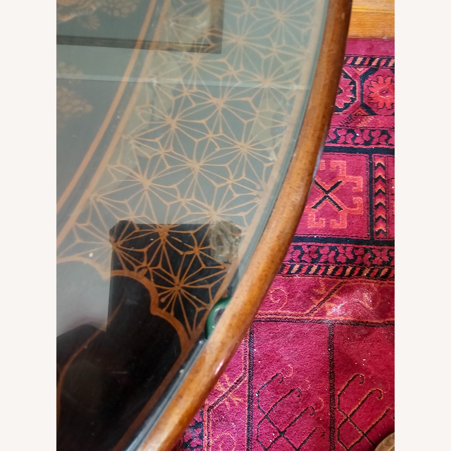 Vintage/Antique  Black Coffee Table - image-4