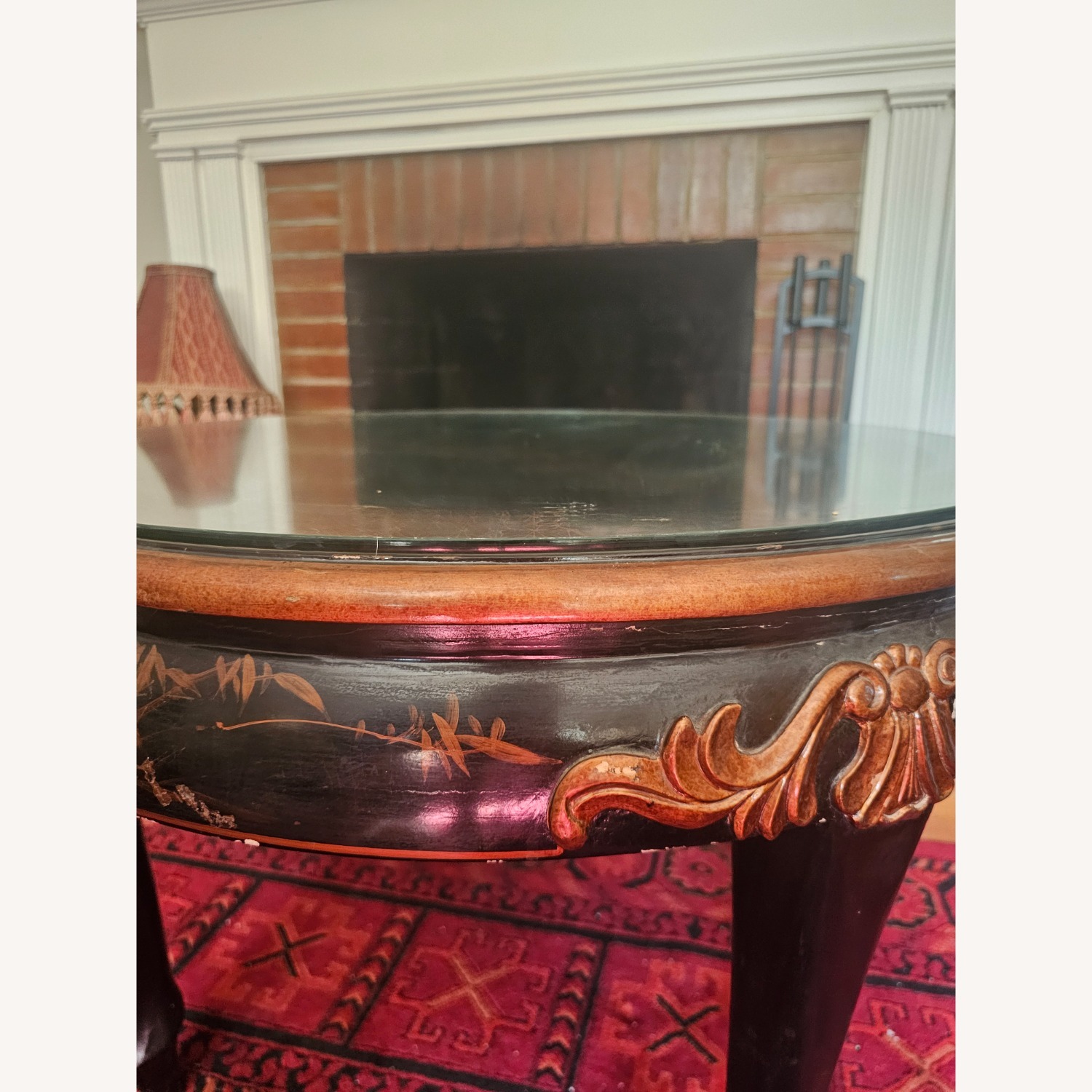 Vintage/Antique  Black Coffee Table - image-7