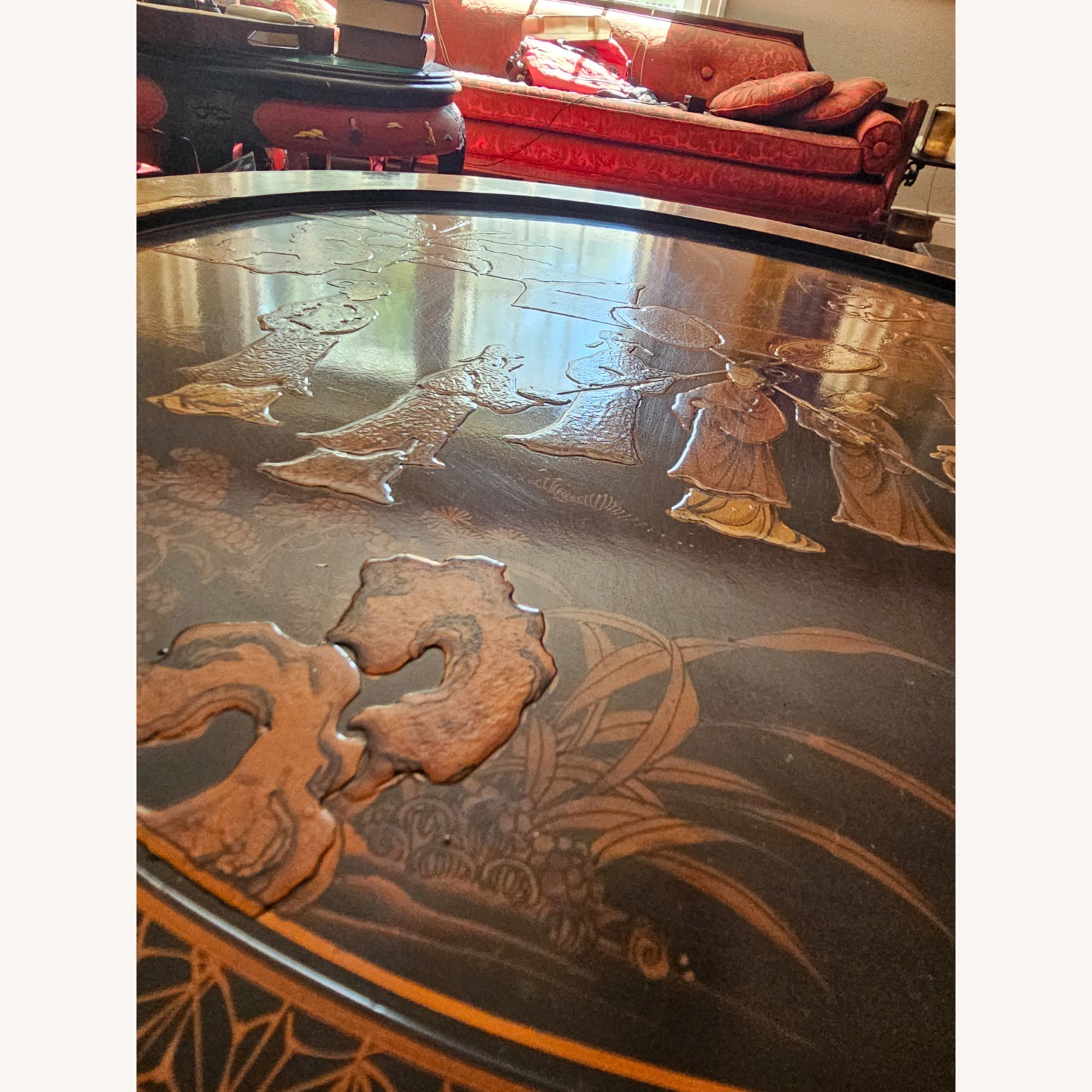 Vintage/Antique  Black Coffee Table - image-13