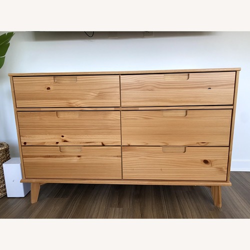 Used Mercury Row Yarber 6-Drawer Solid Wood Dresser for sale on AptDeco
