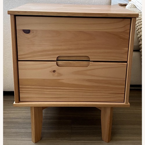Used Wayfair Solid Wood 2-Drawer Nightstands for sale on AptDeco