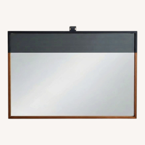 Used Dark Brown Wood Wall Mirror for sale on AptDeco