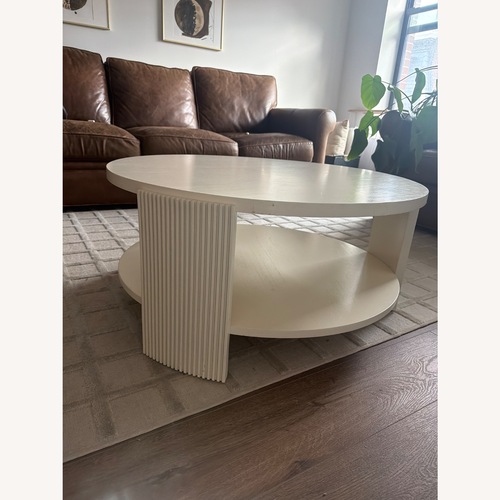 Used West Elm Round Coffee Table for sale on AptDeco