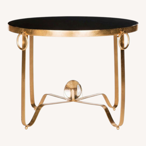 Used Safavieh Gold And Black Coffee Table for sale on AptDeco