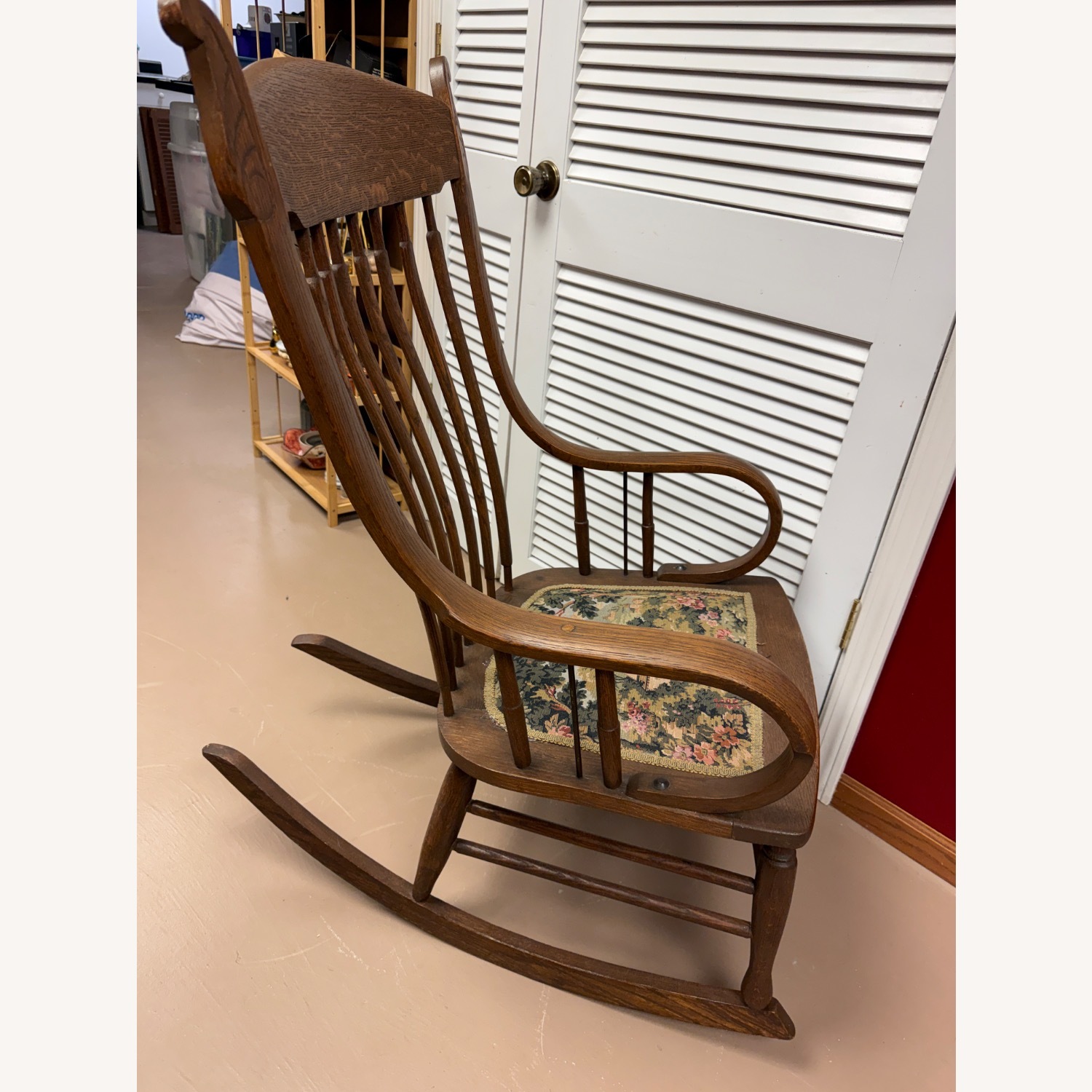 Vintage/Antique Dark Brown Accent Chair - image-6