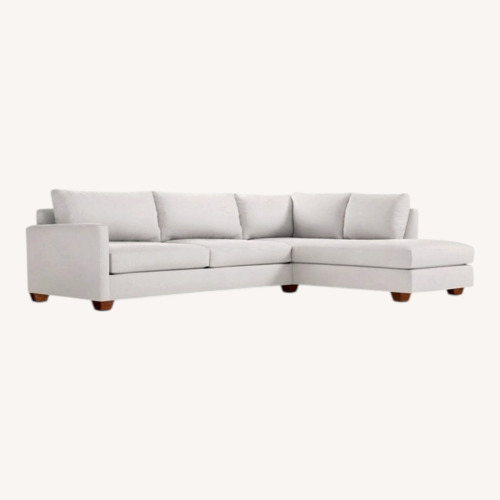 Used Apt2b White Fabric 2 Piece Sectional for sale on AptDeco