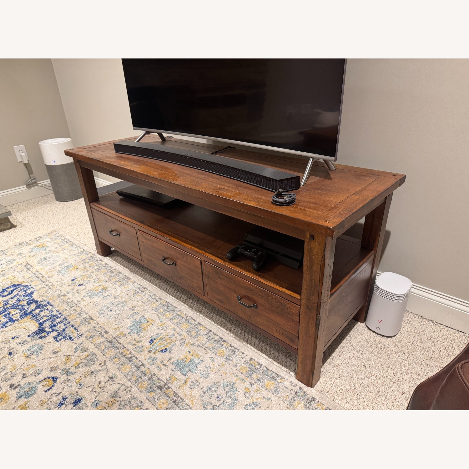 World Market Dark Brown Console Table - image-1
