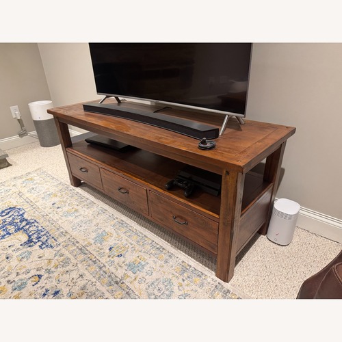 Used World Market Dark Brown Console Table for sale on AptDeco
