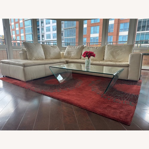 Used BoConcept Cream Leather Sofa Made In Denmark for sale on AptDeco