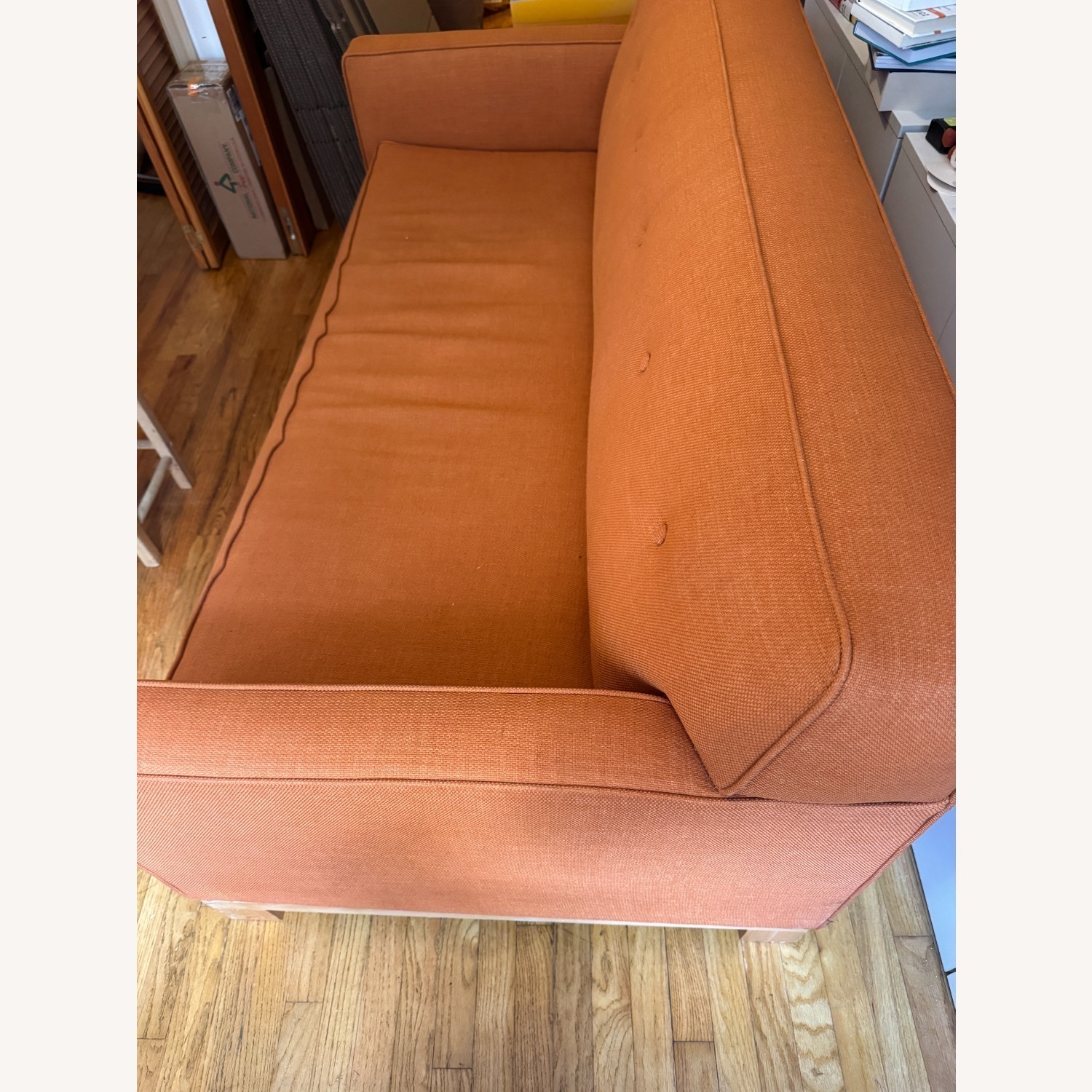 Apt2b Monroe Orange Fabric Sleeper Sofa - image-6