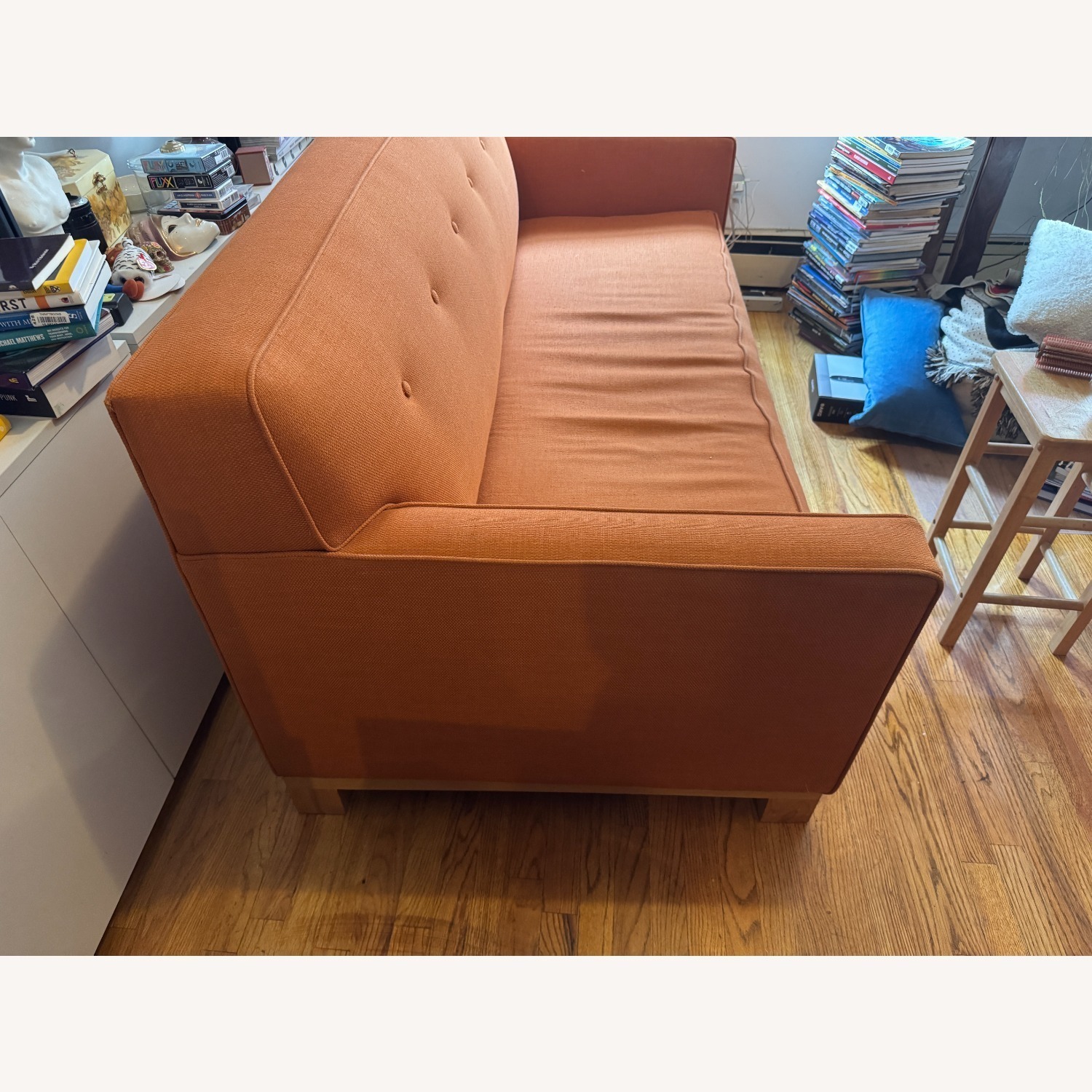Apt2b Monroe Orange Fabric Sleeper Sofa - image-2