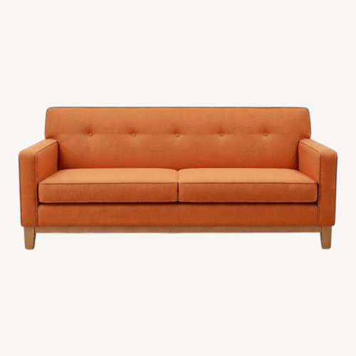 Used Apt2b Monroe Orange Fabric Sleeper Sofa for sale on AptDeco