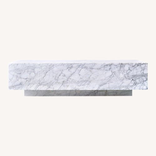 Used Restoration Hardware Marble Coffee Table for sale on AptDeco