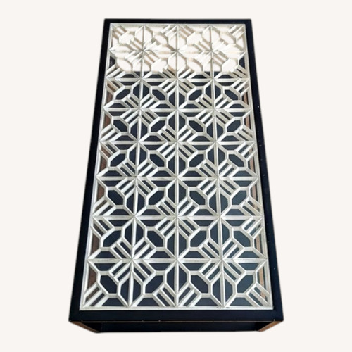 Used Vintage/Antique Black Glass Coffee Table for sale on AptDeco