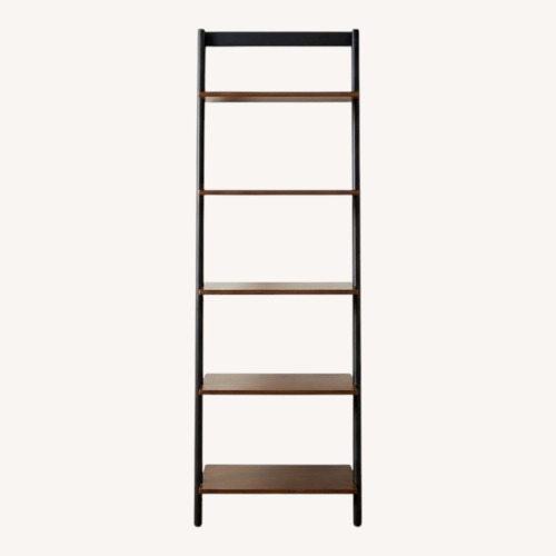 Used 2 Leaning Chestnut Bookcase with 5 Shelves for sale on AptDeco