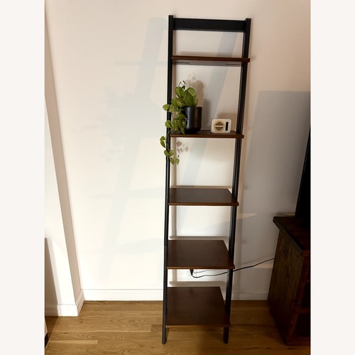 Used 2 Leaning Chestnut Bookcase with 5 Shelves for sale on AptDeco