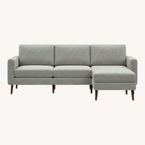 Used Burrow Nomad Velvet Sofa with Chaise for sale on AptDeco