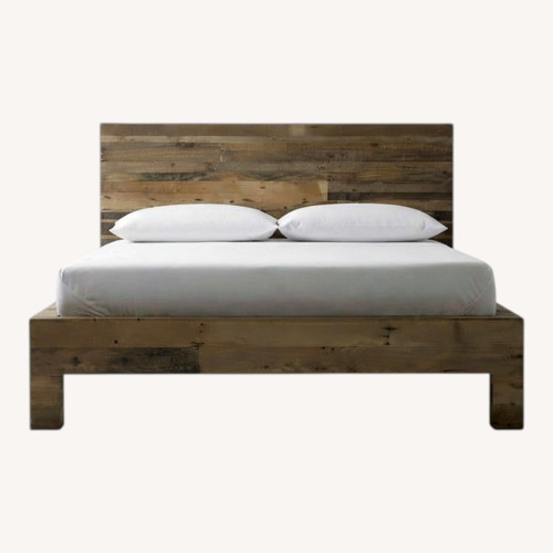 Used West Elm Natural Wood Headboard for sale on AptDeco