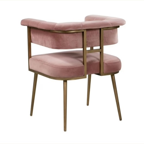 Used TOV Furniture Pink Velvet Accent Chairs, Set of 4 for sale on AptDeco