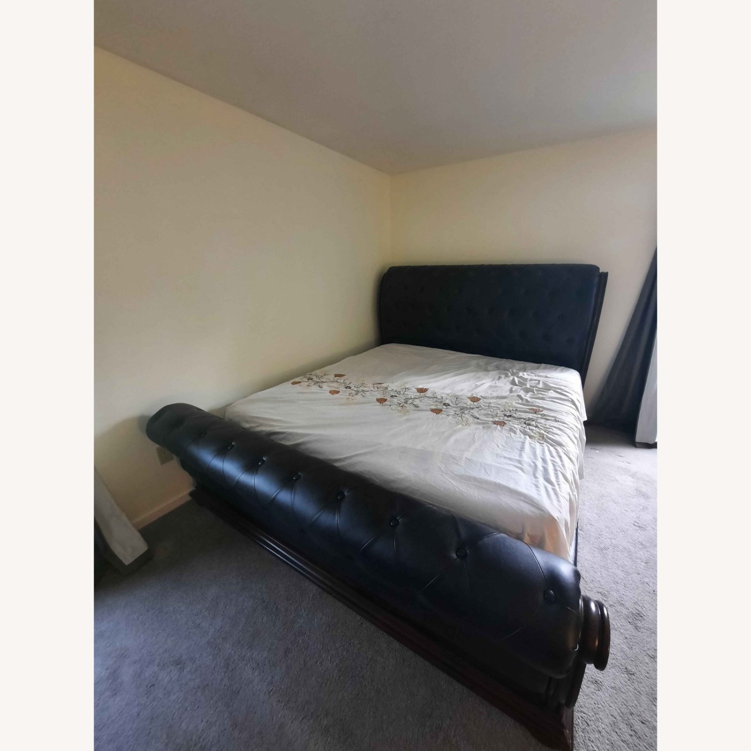 Starwood Furniture Dark Grey leather King Bed - image-2