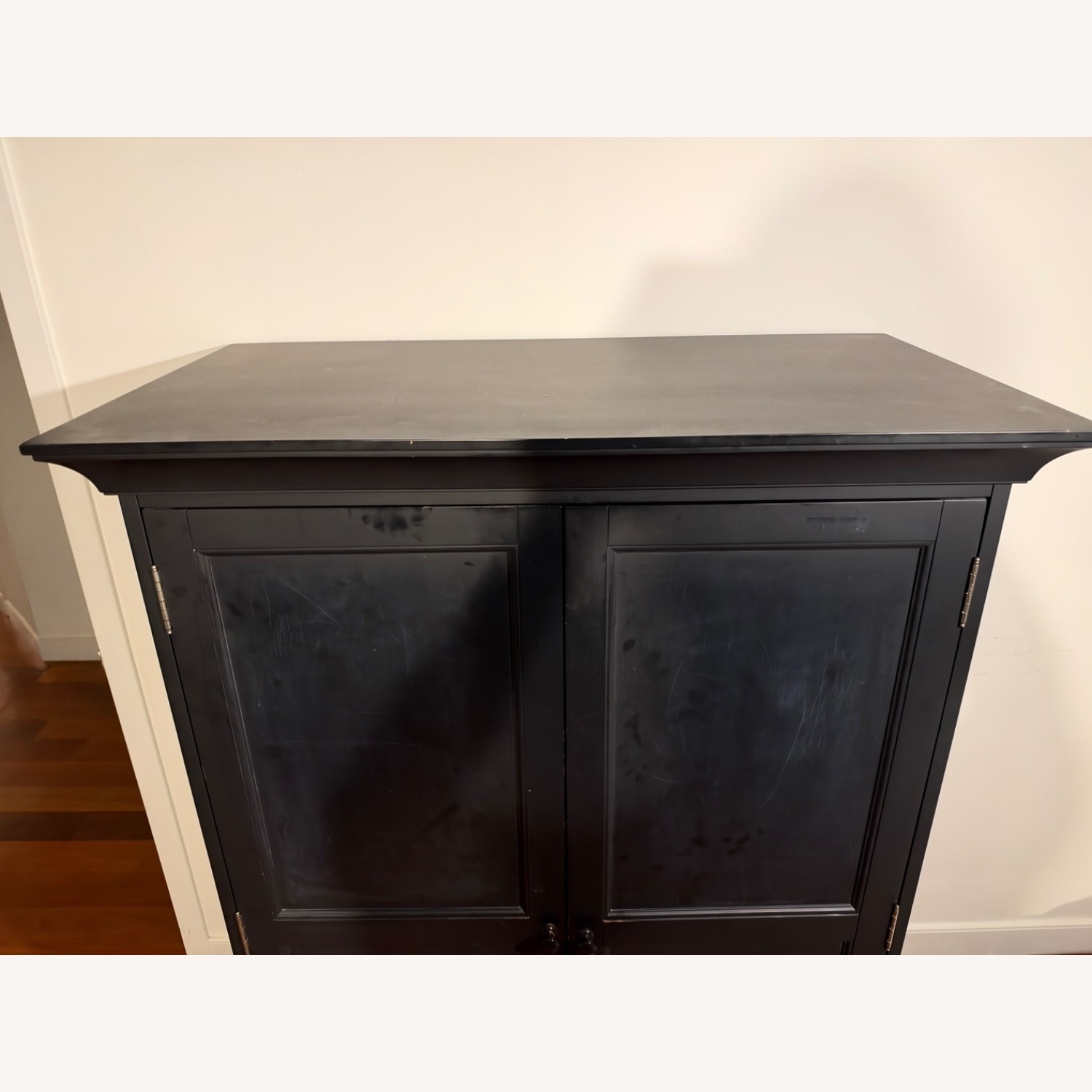 Pottery Barn Kids Black Wood Armoire - image-5