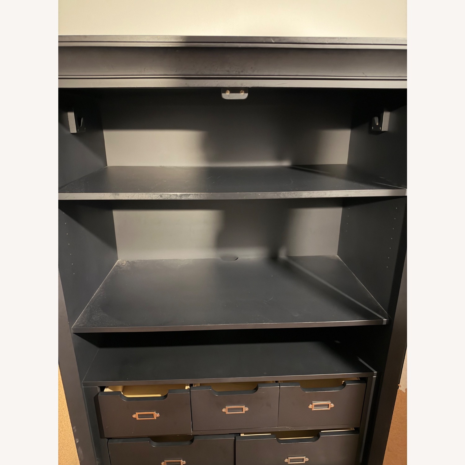 Pottery Barn Kids Black Wood Armoire - image-2