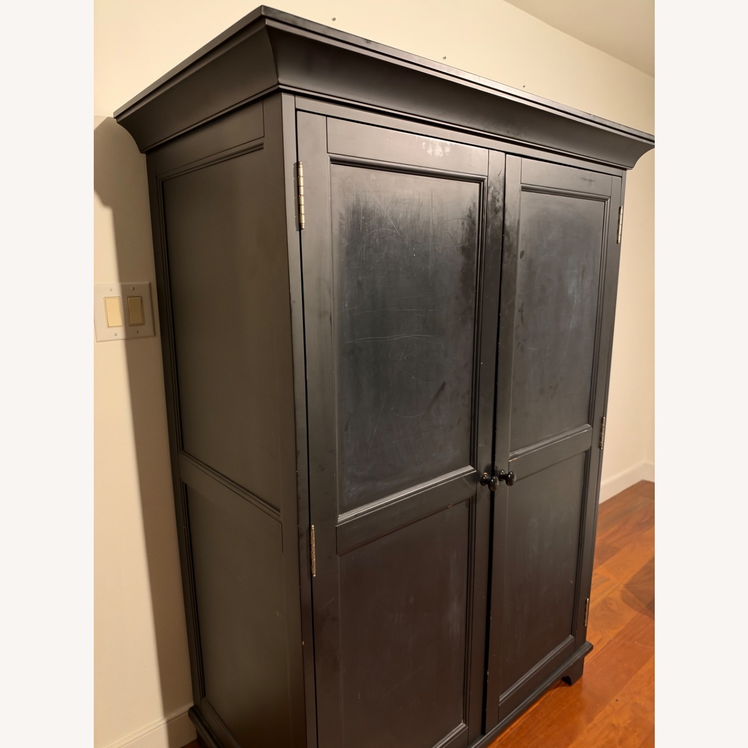 Pottery Barn Kids Black Wood Armoire - image-6