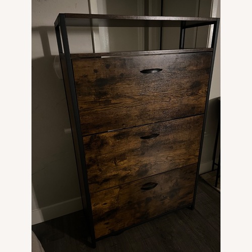 Used Wayfair Dark Brown Wood Dresser for sale on AptDeco