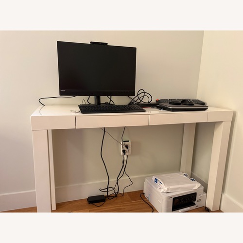 Used West Elm Parsons Desk 2 Drawers for sale on AptDeco