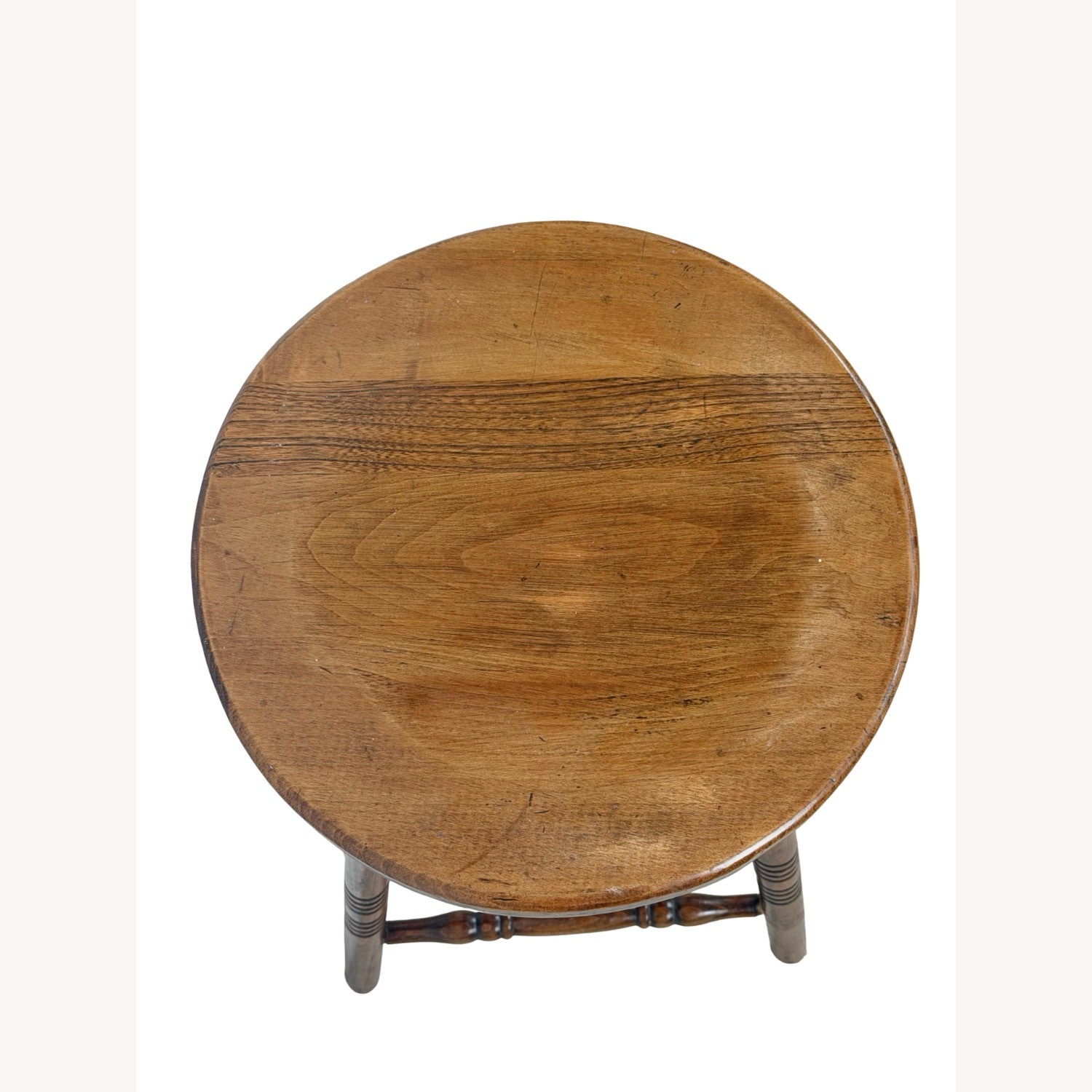 Antique Farmhouse Stool with Turned Legs - image-13