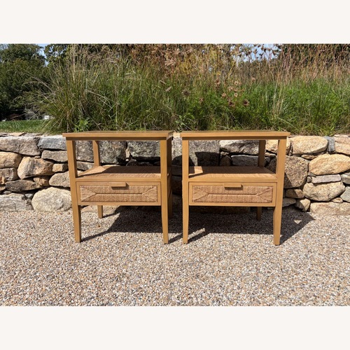 Used Two Palecek Santa Barbara Nightstands for sale on AptDeco