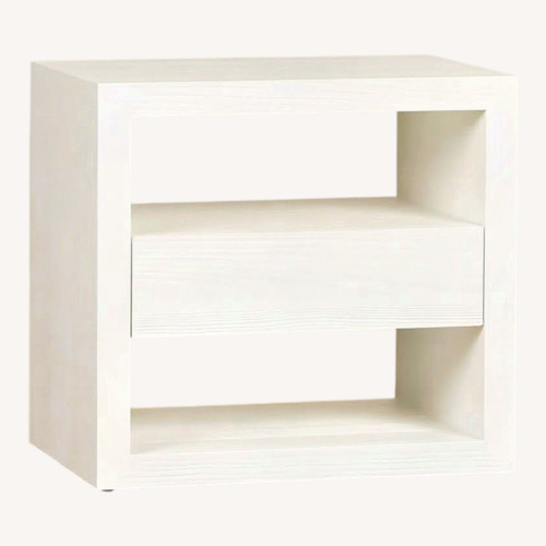 Used Pottery Barn White Dillon Nightstand (30") for sale on AptDeco