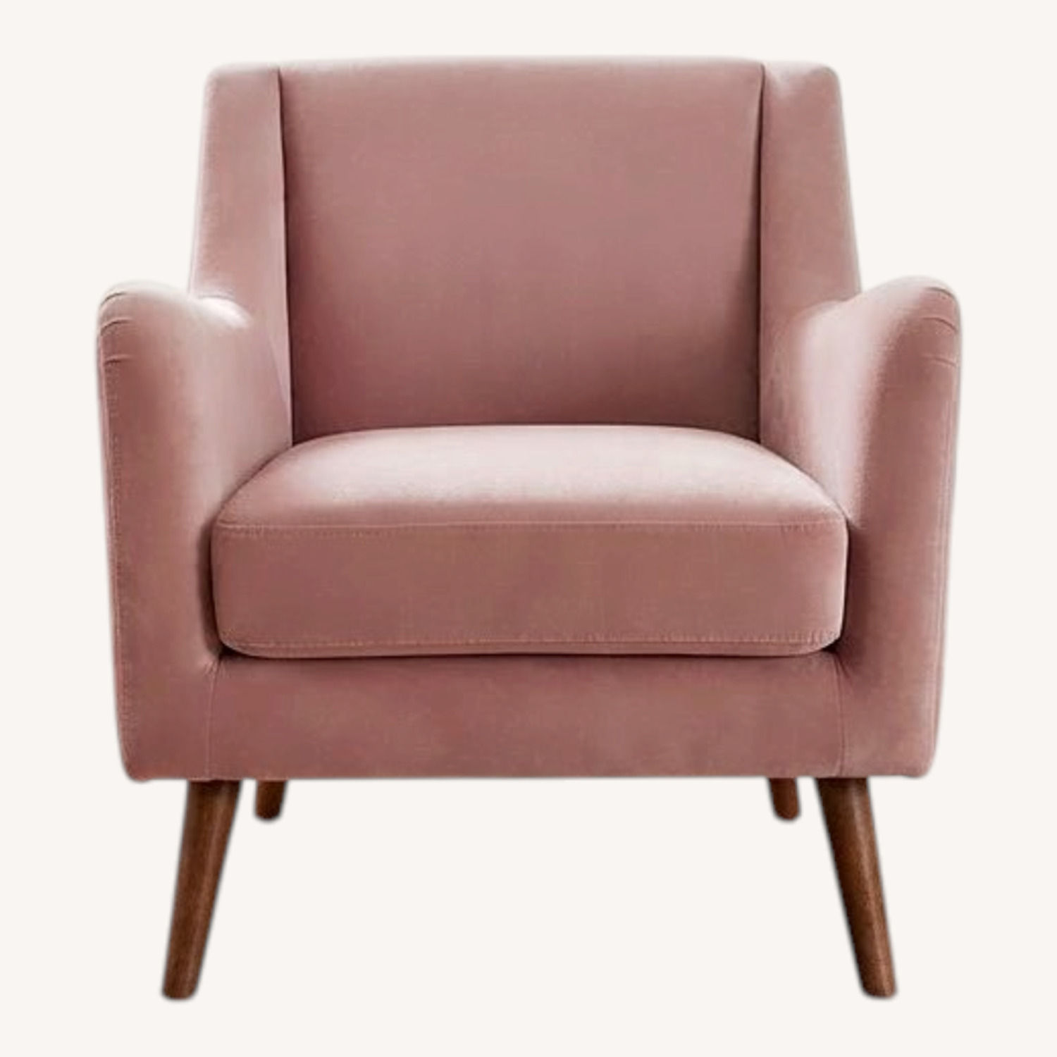 Pier 1 Imports Pink Velvet Armchairs - image-0